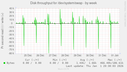 Disk throughput for /dev/system/swap
